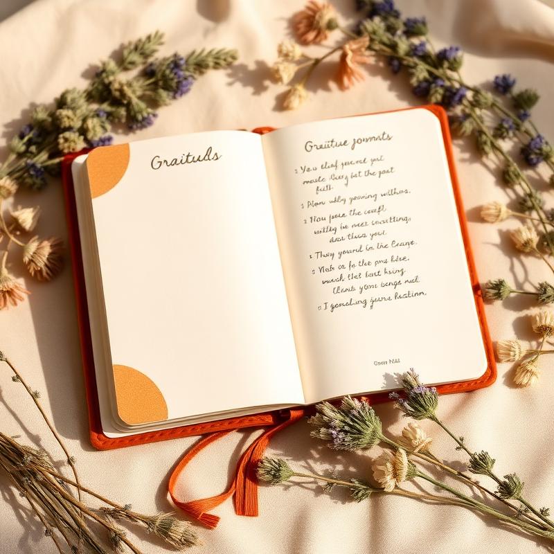 SAHA Journal open to gratitude pages